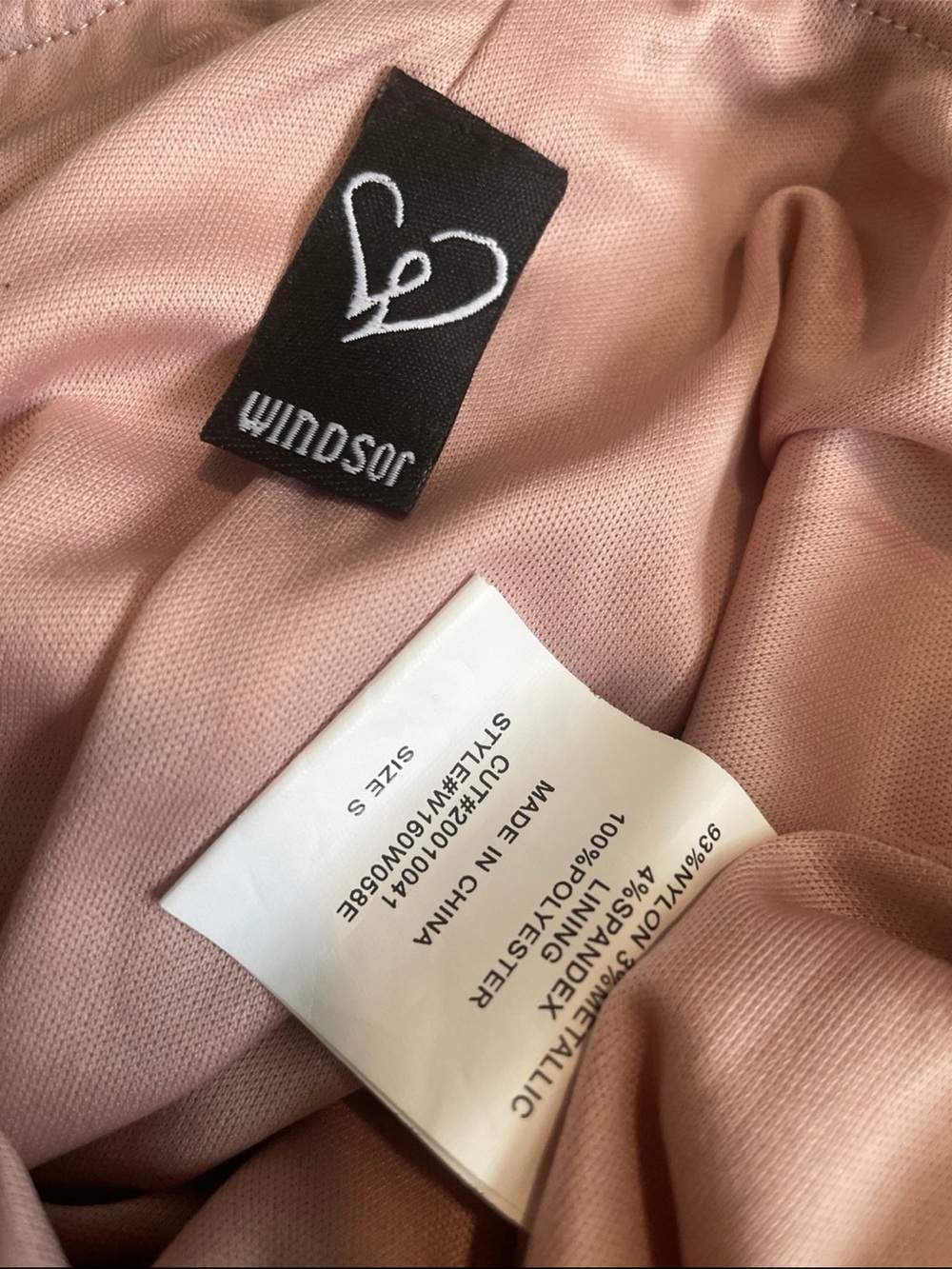 Windsor Blush Sparkle Strapless Maxi Gown with Side Slit - Picture 2 of 4